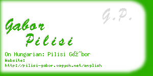 gabor pilisi business card